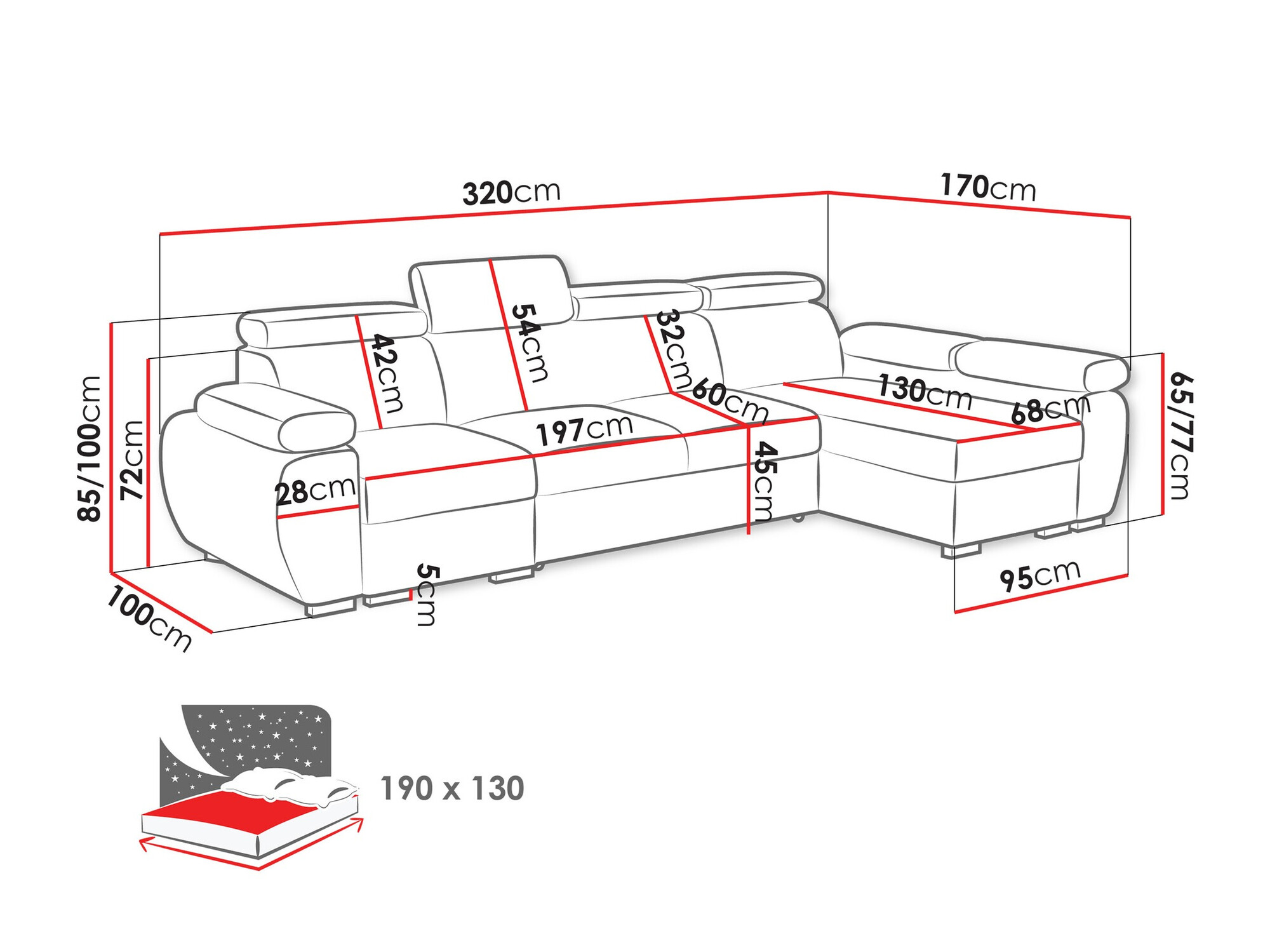 Hoekbank Columbus 227 (Paros 04)