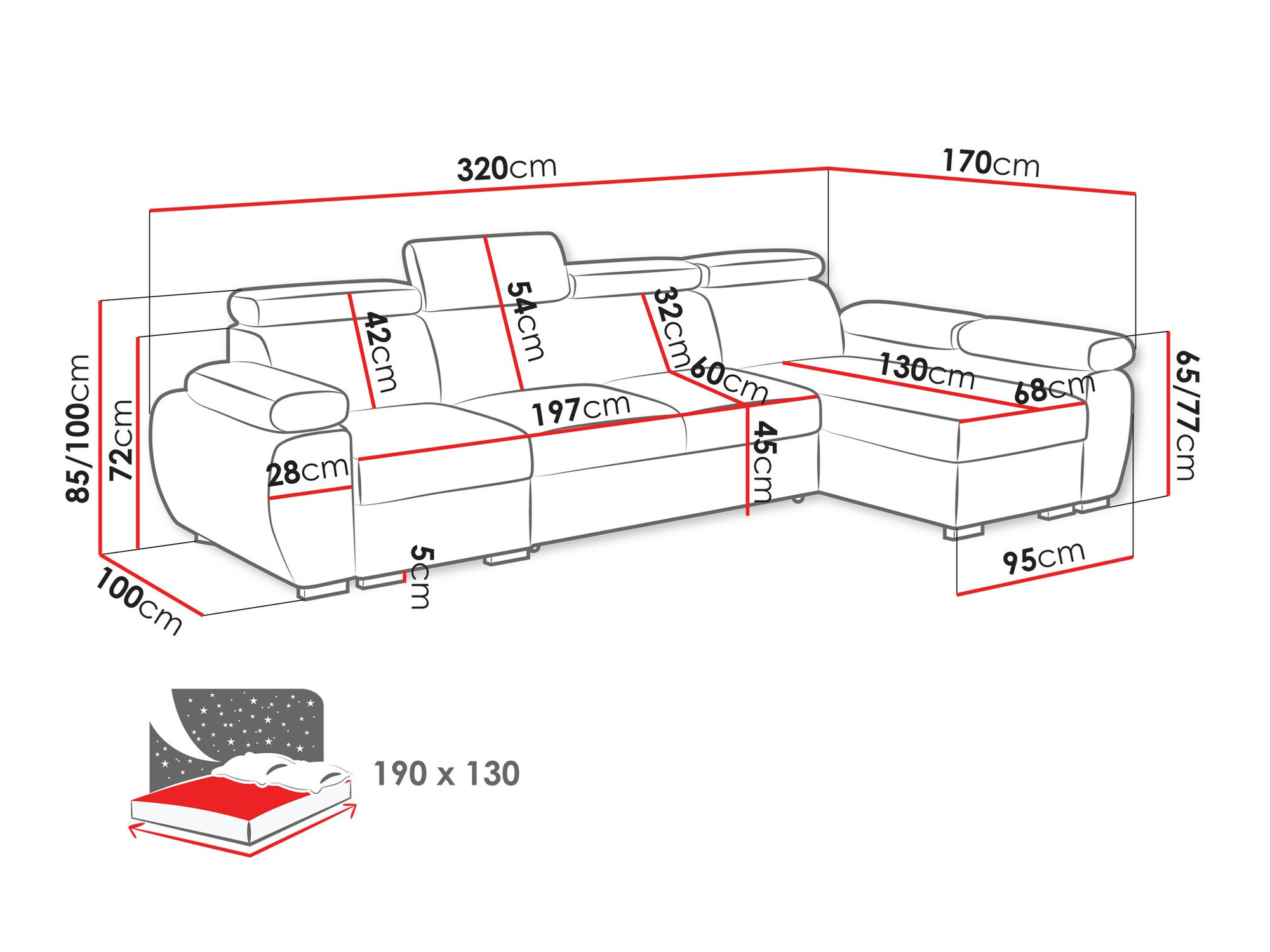 Hoekbank Columbus 227 (Paros 05)