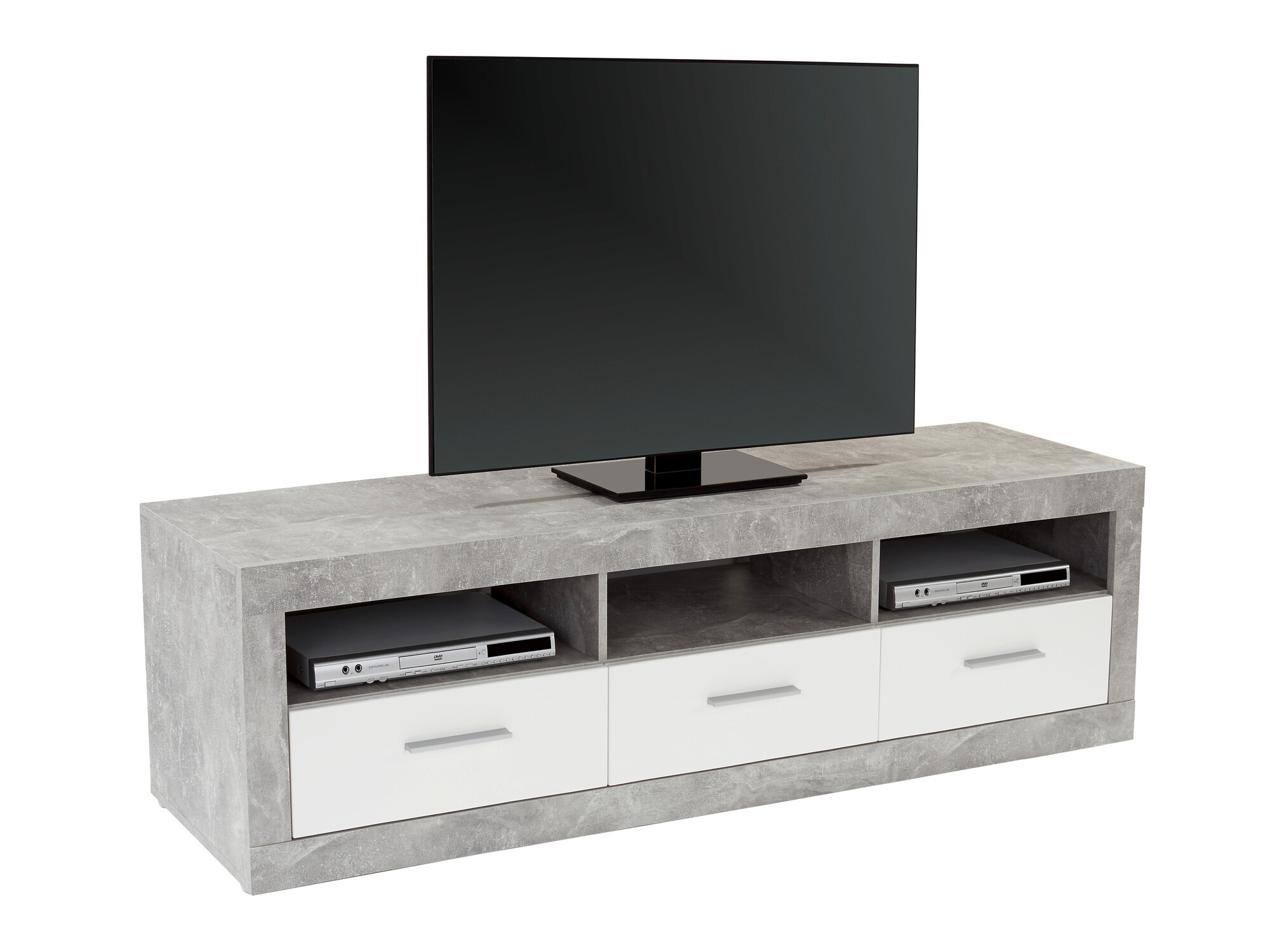TV-meubel Romfera 103 (Wit + Grijs)