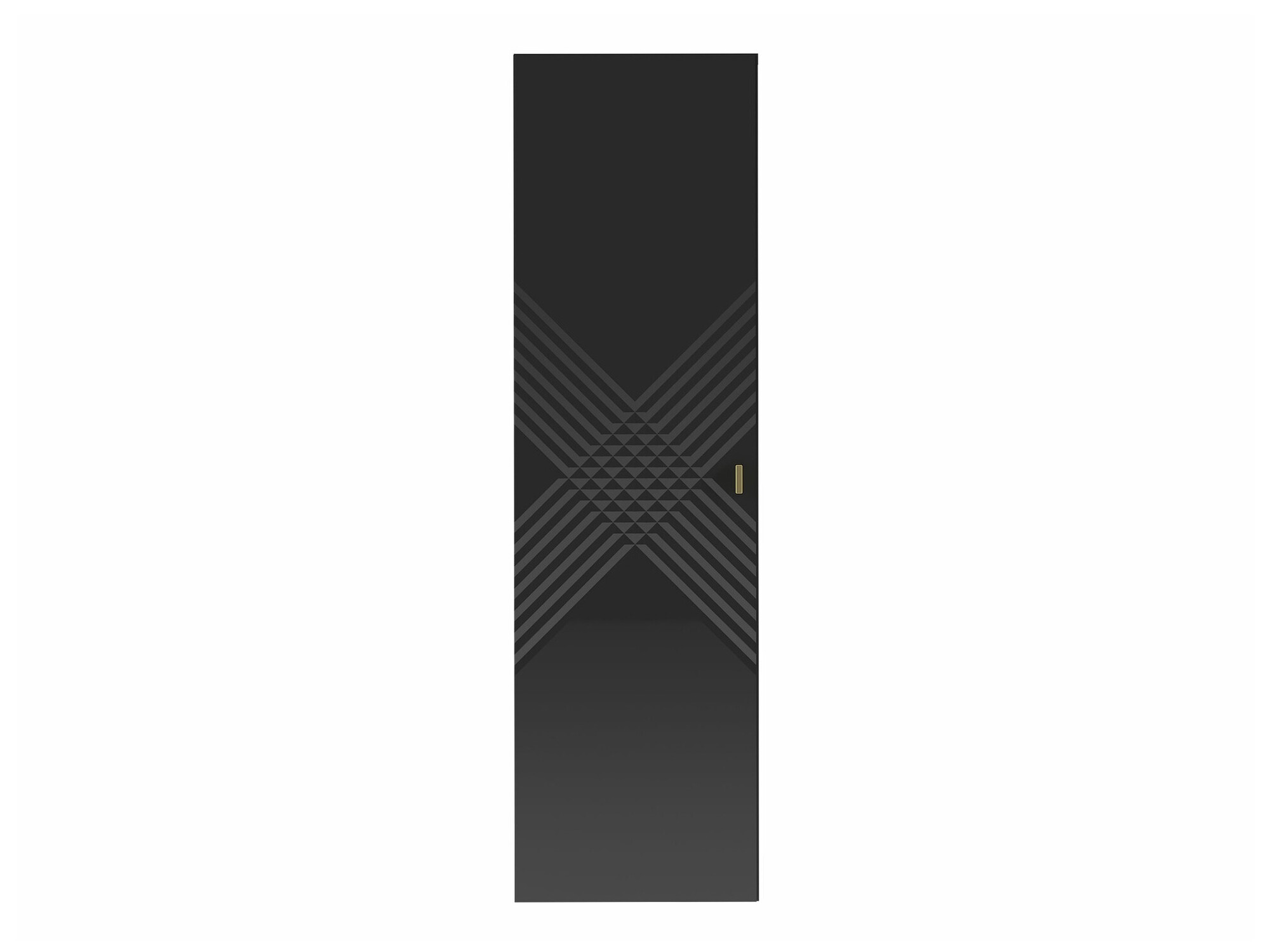 Wand badkamermeubel Natar (Zwart + Glanzend zwart)
