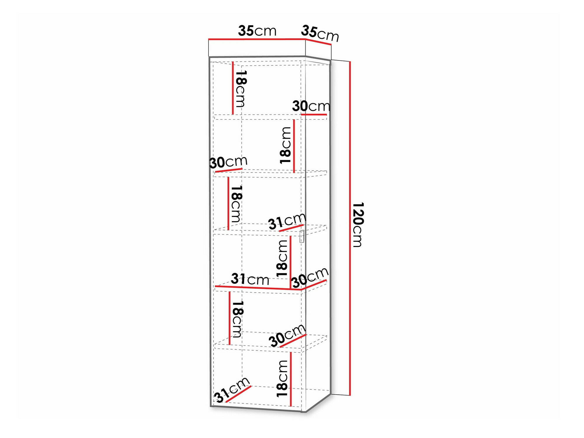 Wand badkamermeubel Natar (Zwart + Glanzend zwart)