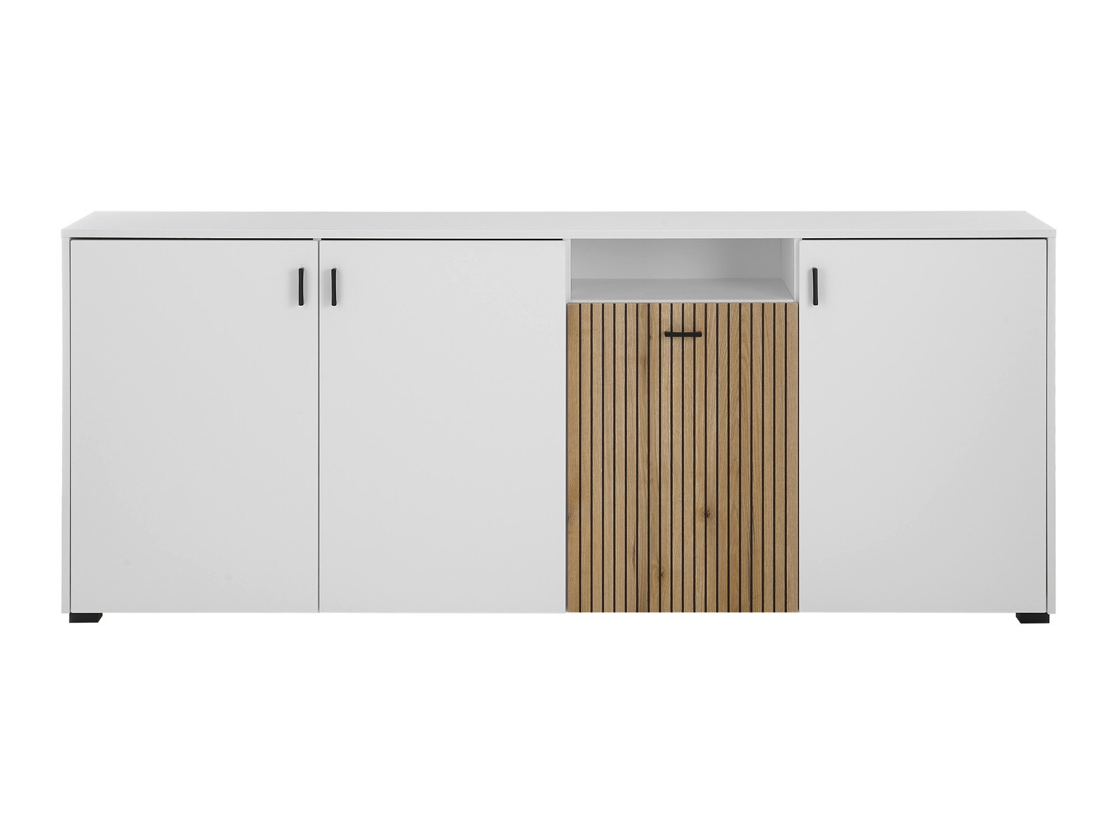 Dressoir Belmelu 108 (Wit + Eiken)
