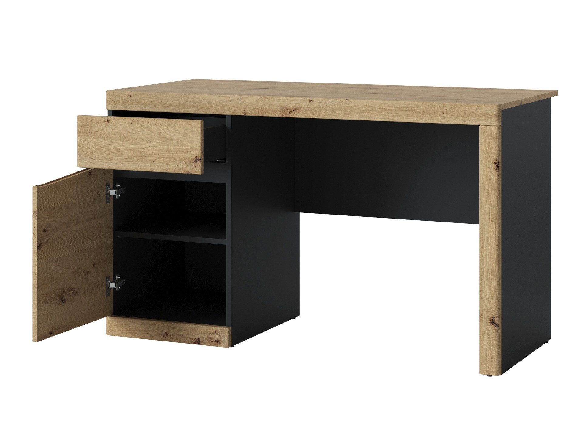 Bureau Venlori 120 (Antraciet + Artisan eiken)