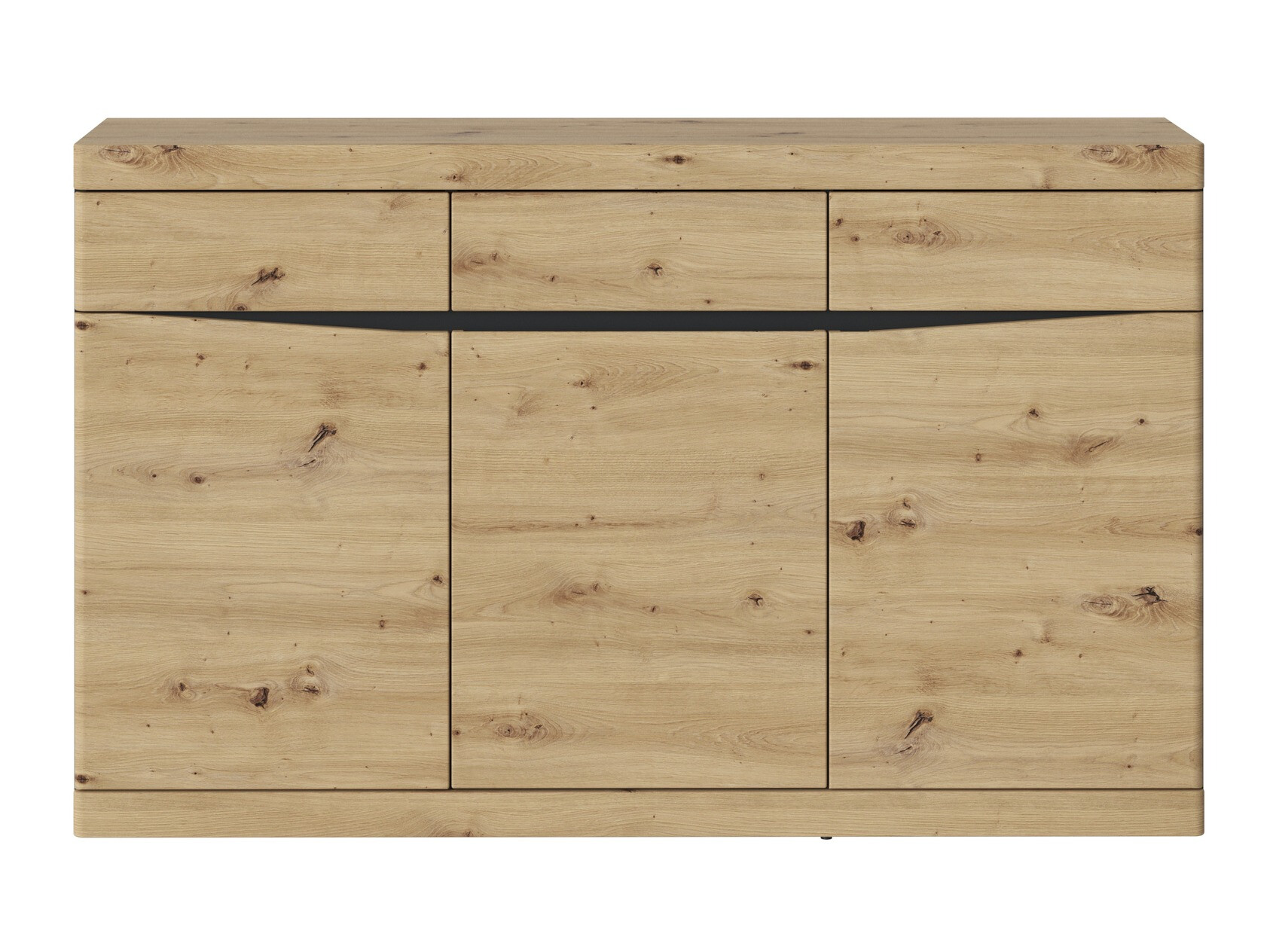 Ladekast Venlori 123 (Antraciet + Artisan eiken)