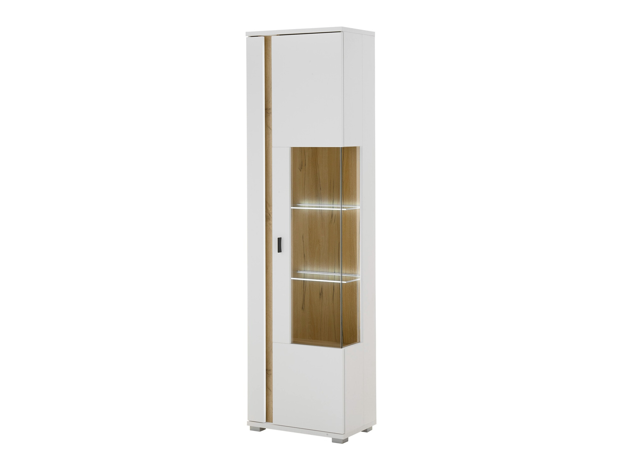 Boekenkast Avimavi 100 (Wit + Wotan eik)