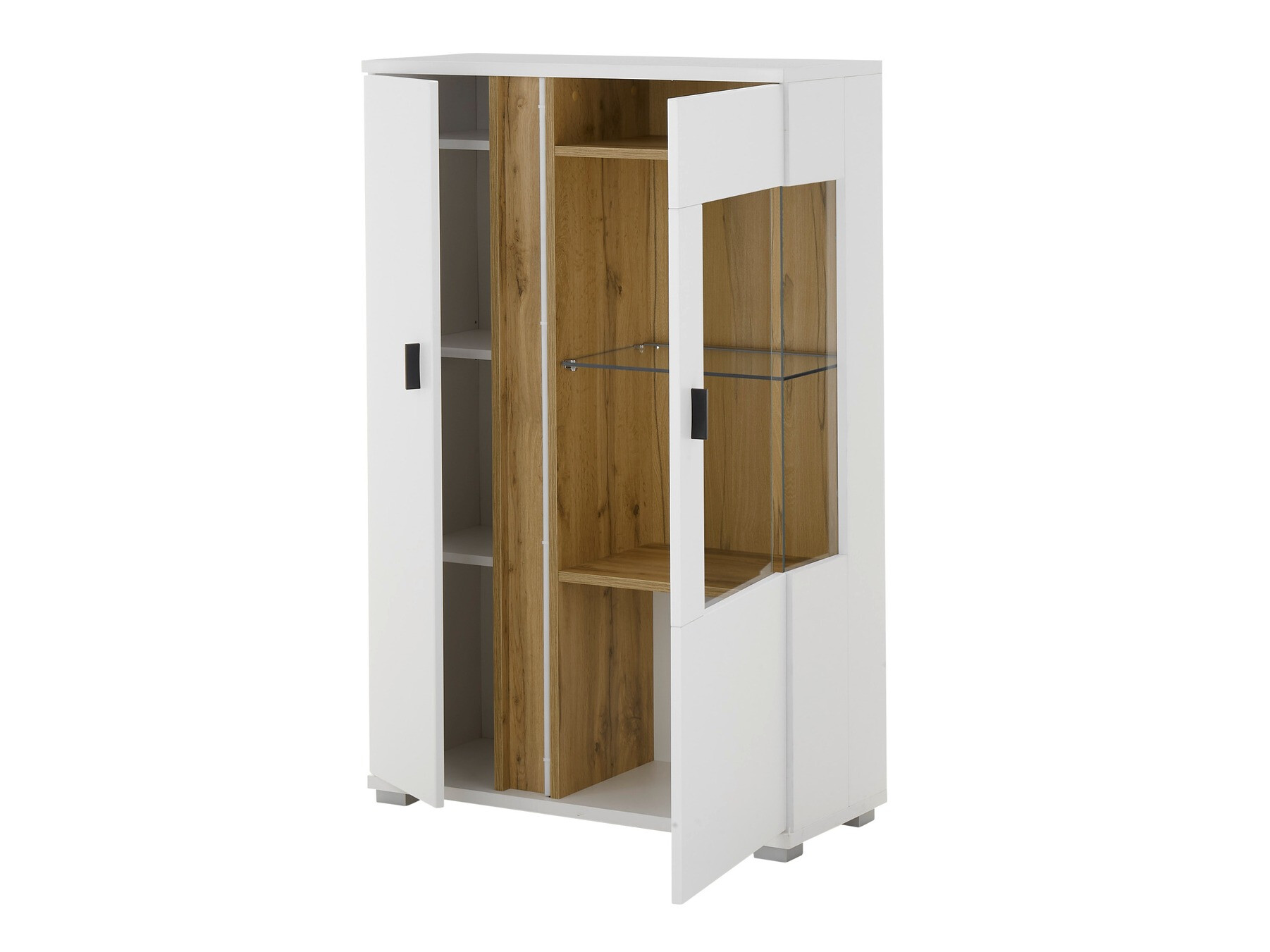 Dressoir Avimavi 102 (Wit + Wotan eik)
