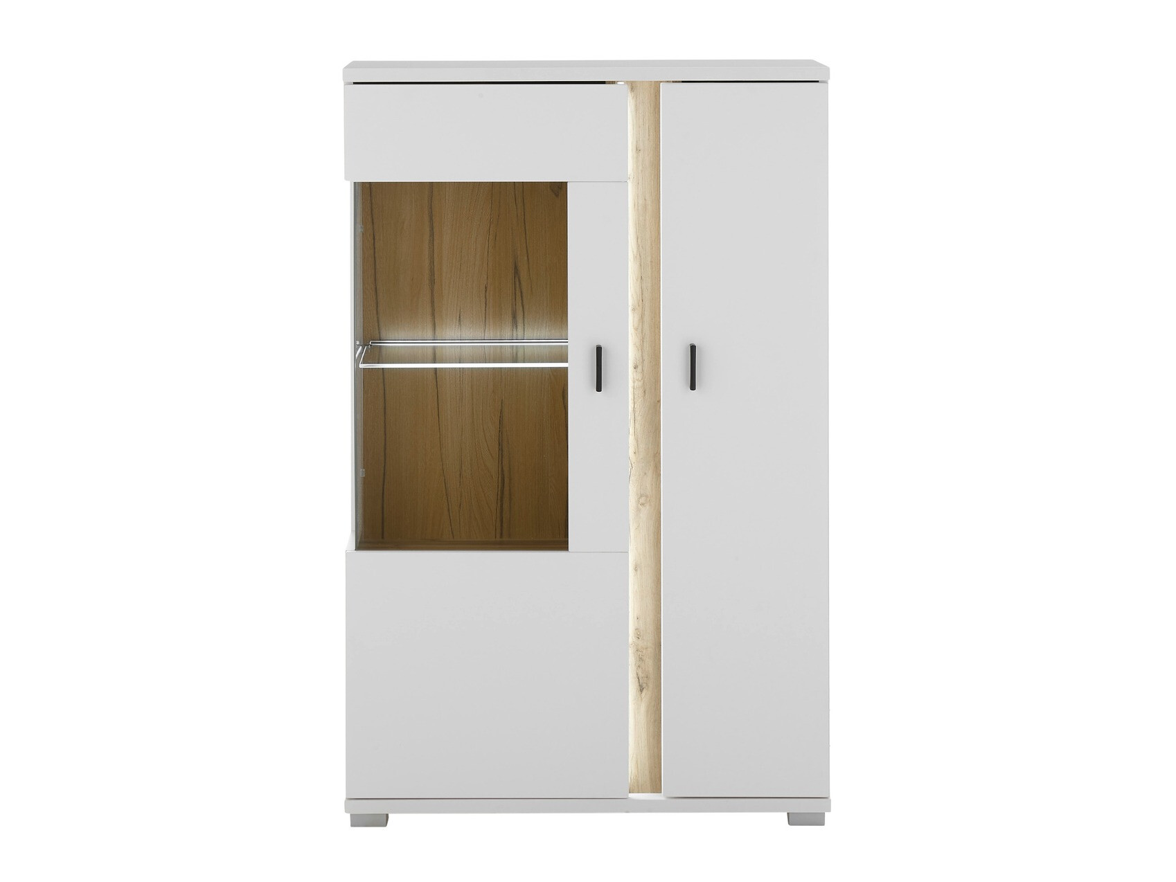 Dressoir Avimavi 102 (Wit + Wotan eik)