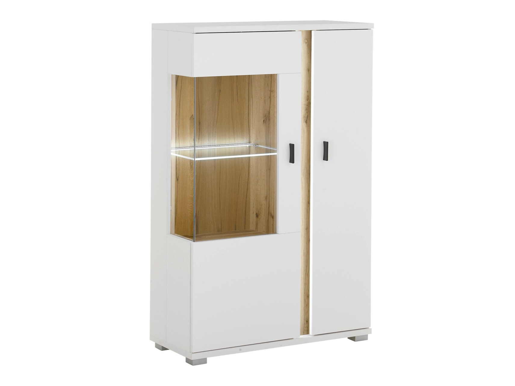Dressoir Avimavi 102 (Wit + Wotan eik)