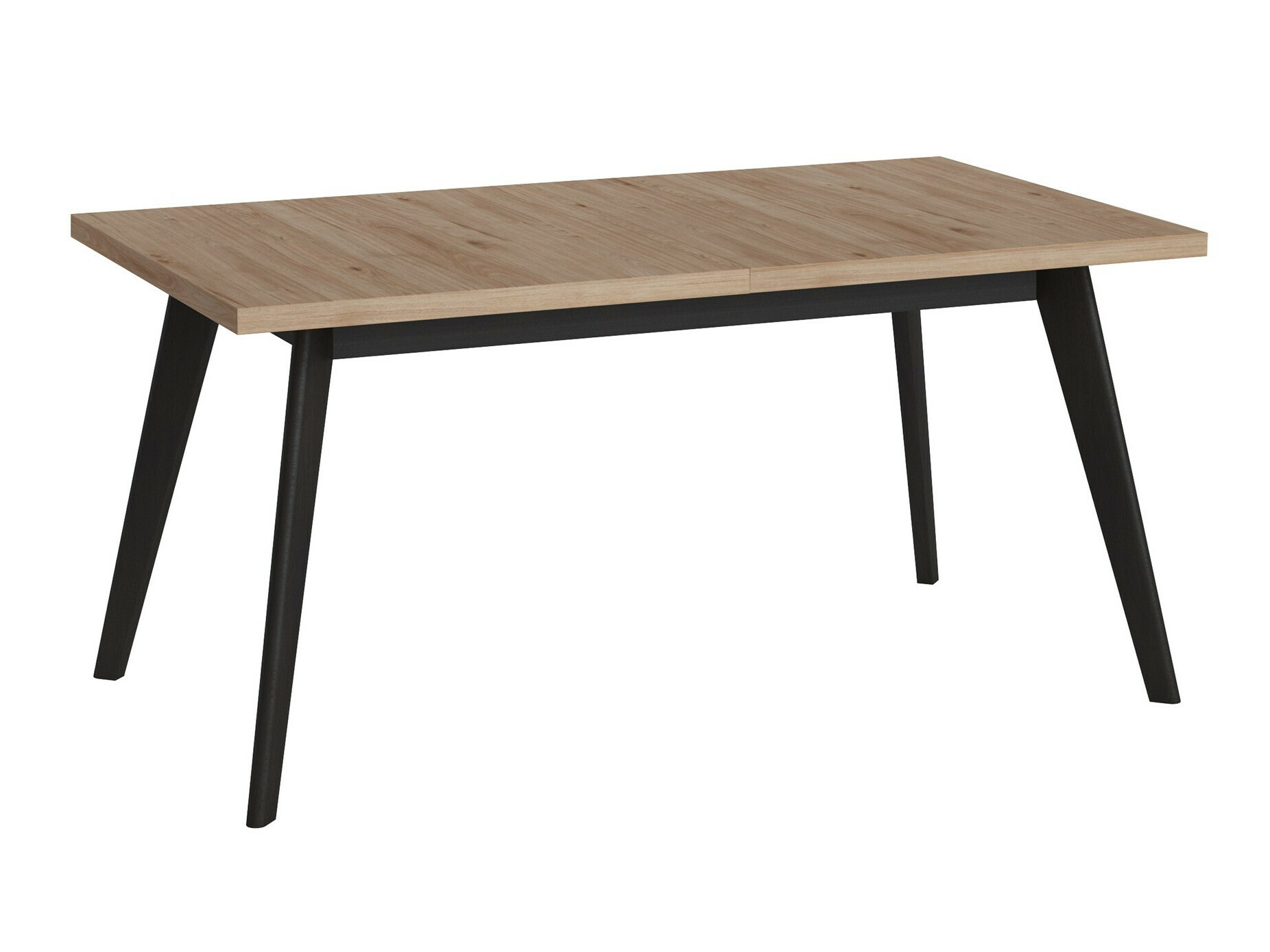 Tafel Ontario 126 (Zwart + Hickory eiken)