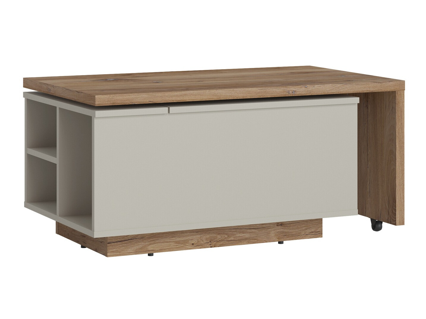 Salontafel transformator Ontario 133 (Grijs + Donkere eik)