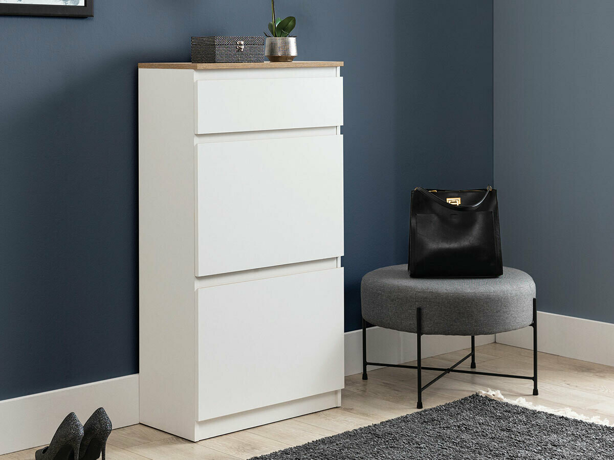 Schoenenkast Catelbi 108 (Wit + Eiken)