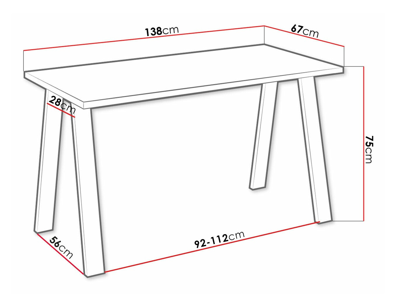 Tafel Tucson 140 (Lancelot-eik)