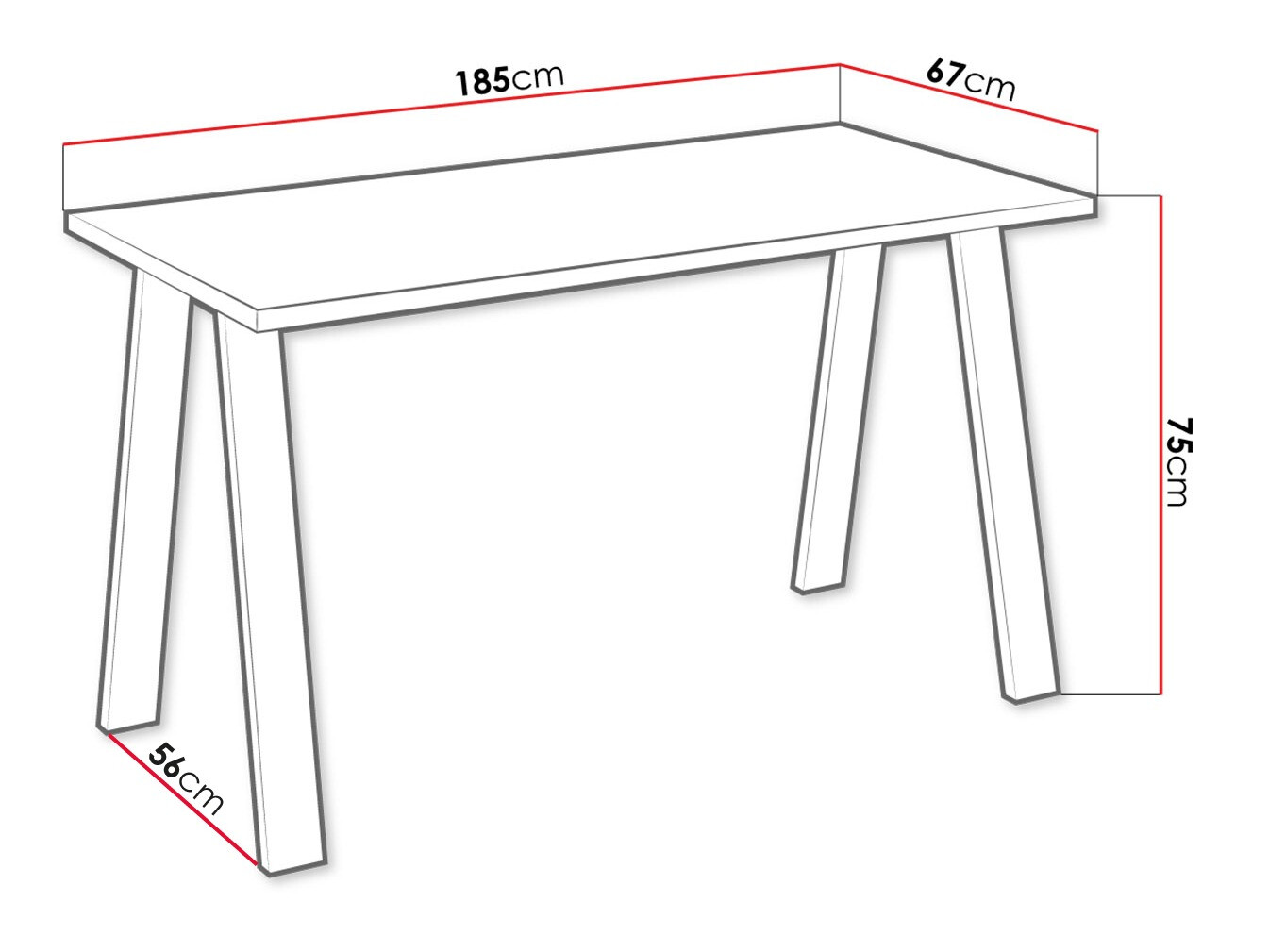Tafel Tucson 142 (Lancelot-eik)