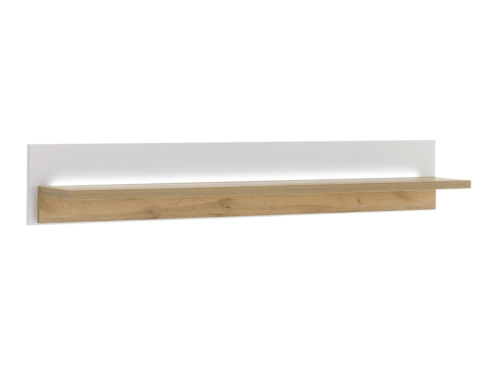 Wandplank Avimavi 110 (Wit + Wotan eik)