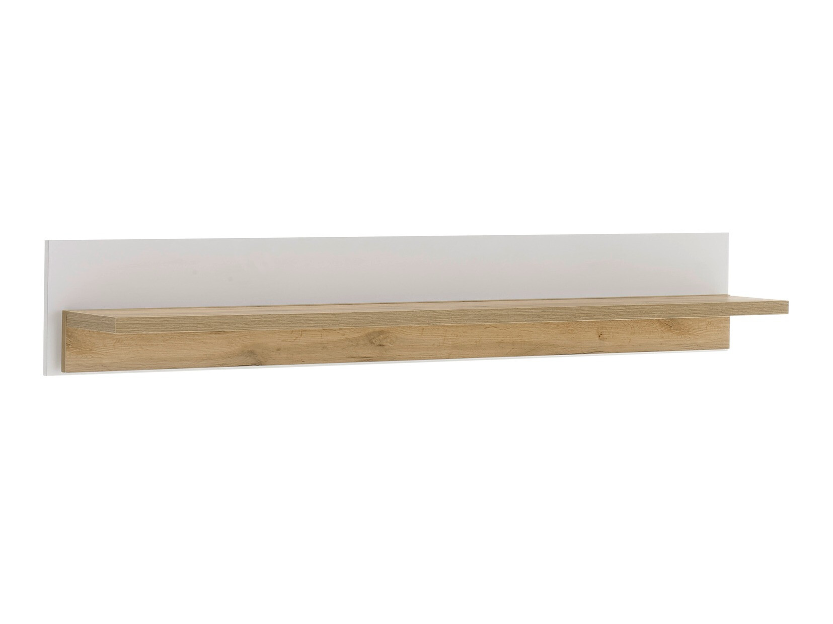 Wandplank Avimavi 110 (Wit + Wotan eik)