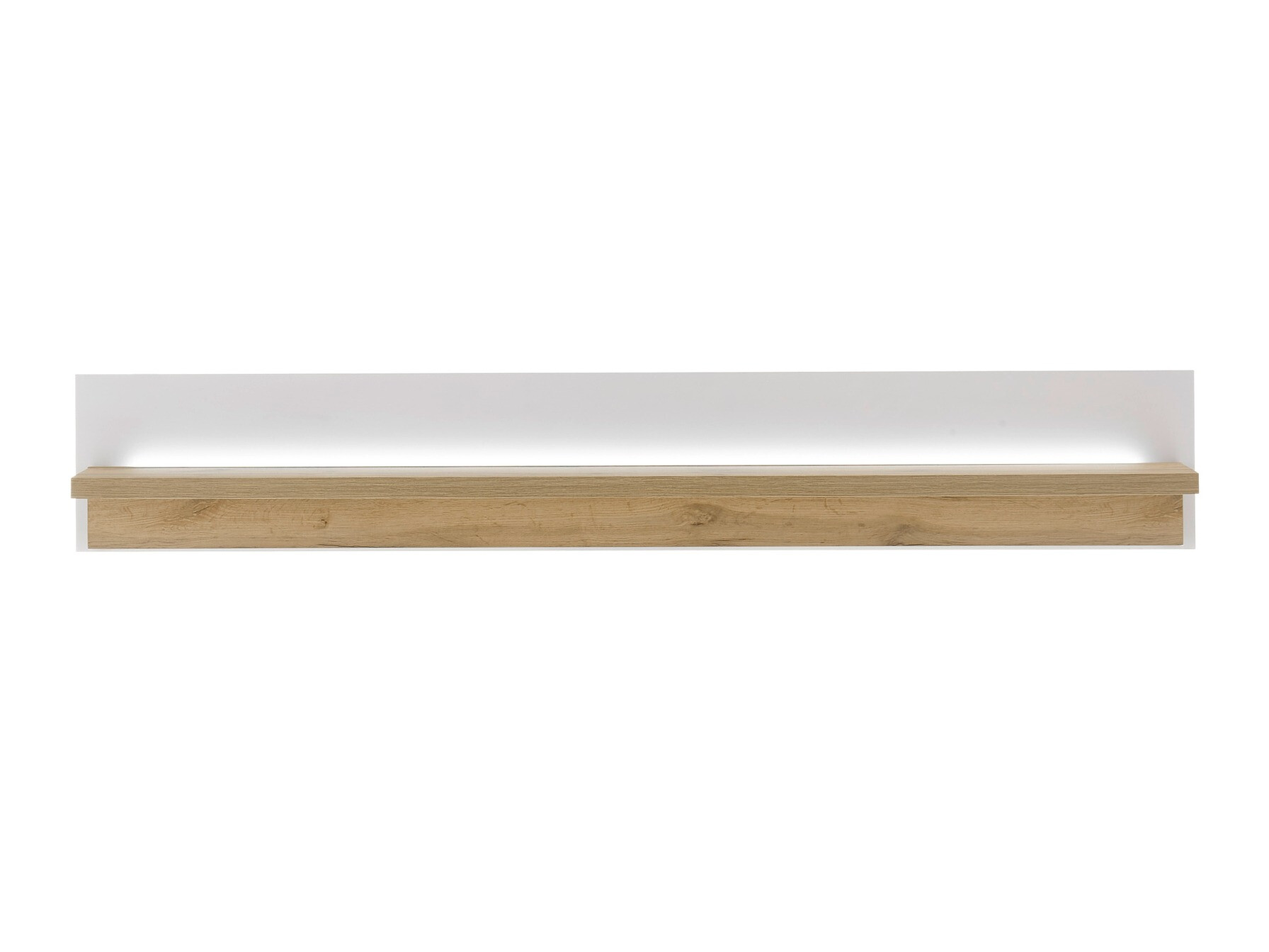 Wandplank Avimavi 110 (Wit + Wotan eik)