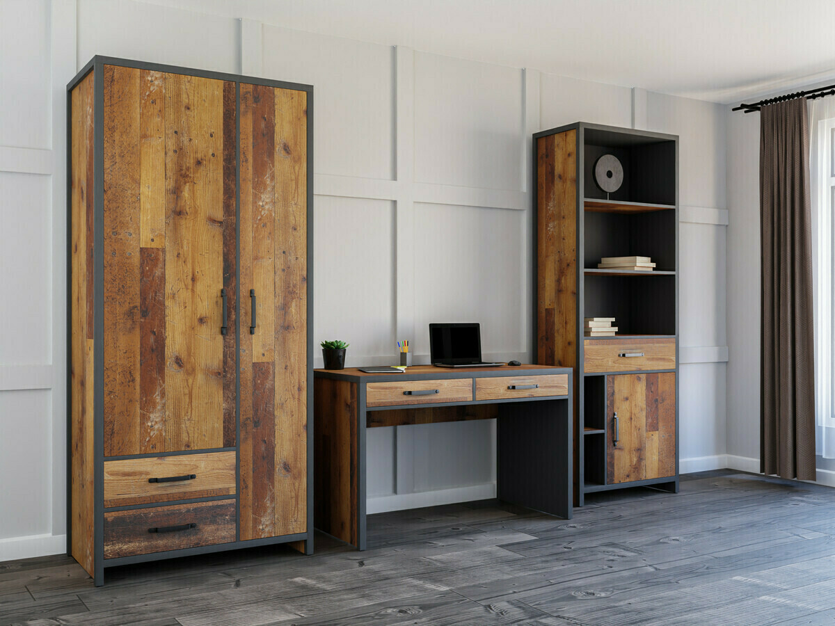 Bureau Belsera 100 (Bruin + Matera grijs)