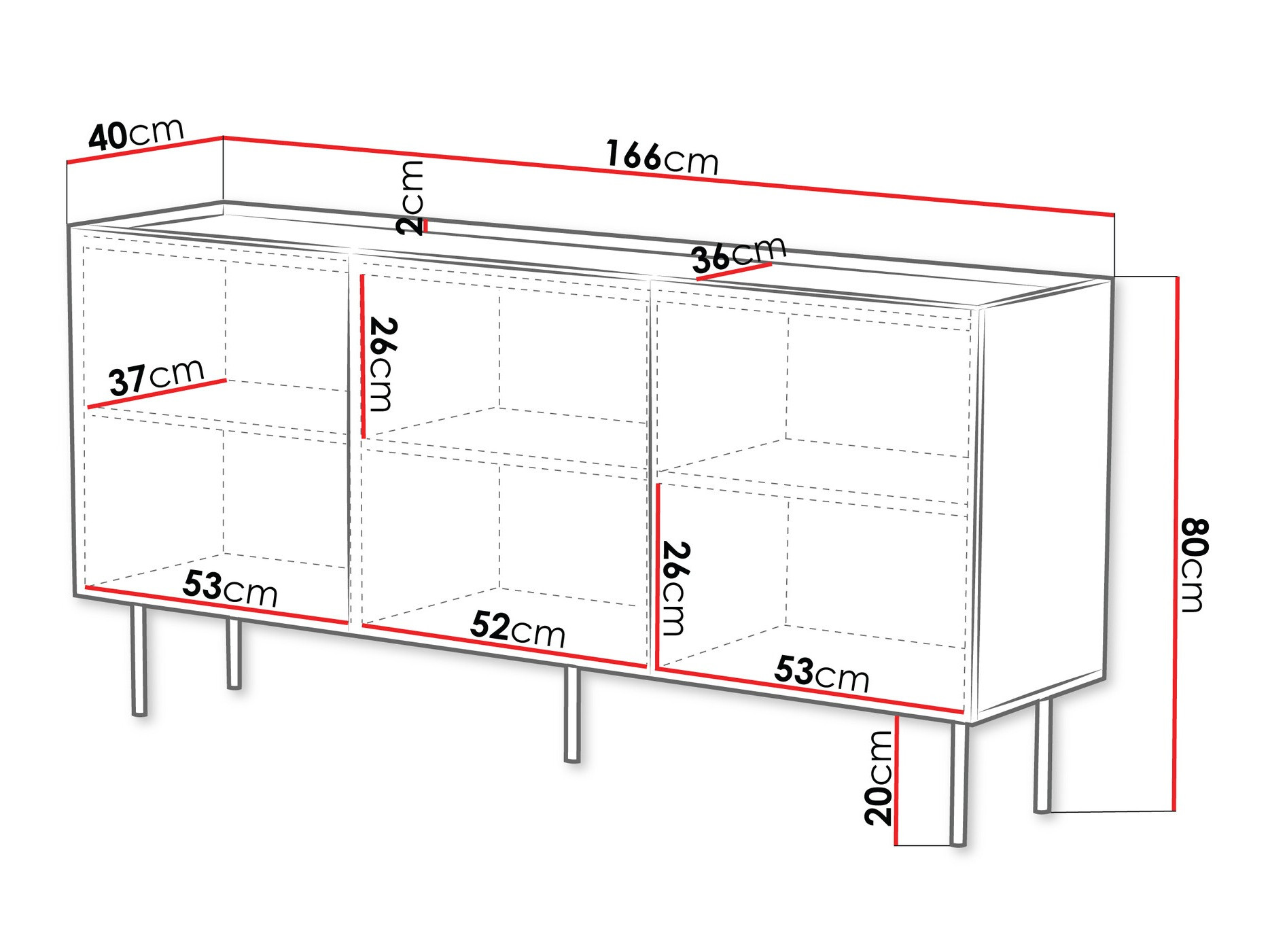 Dressoir Mortali 100 (Kasjmier)