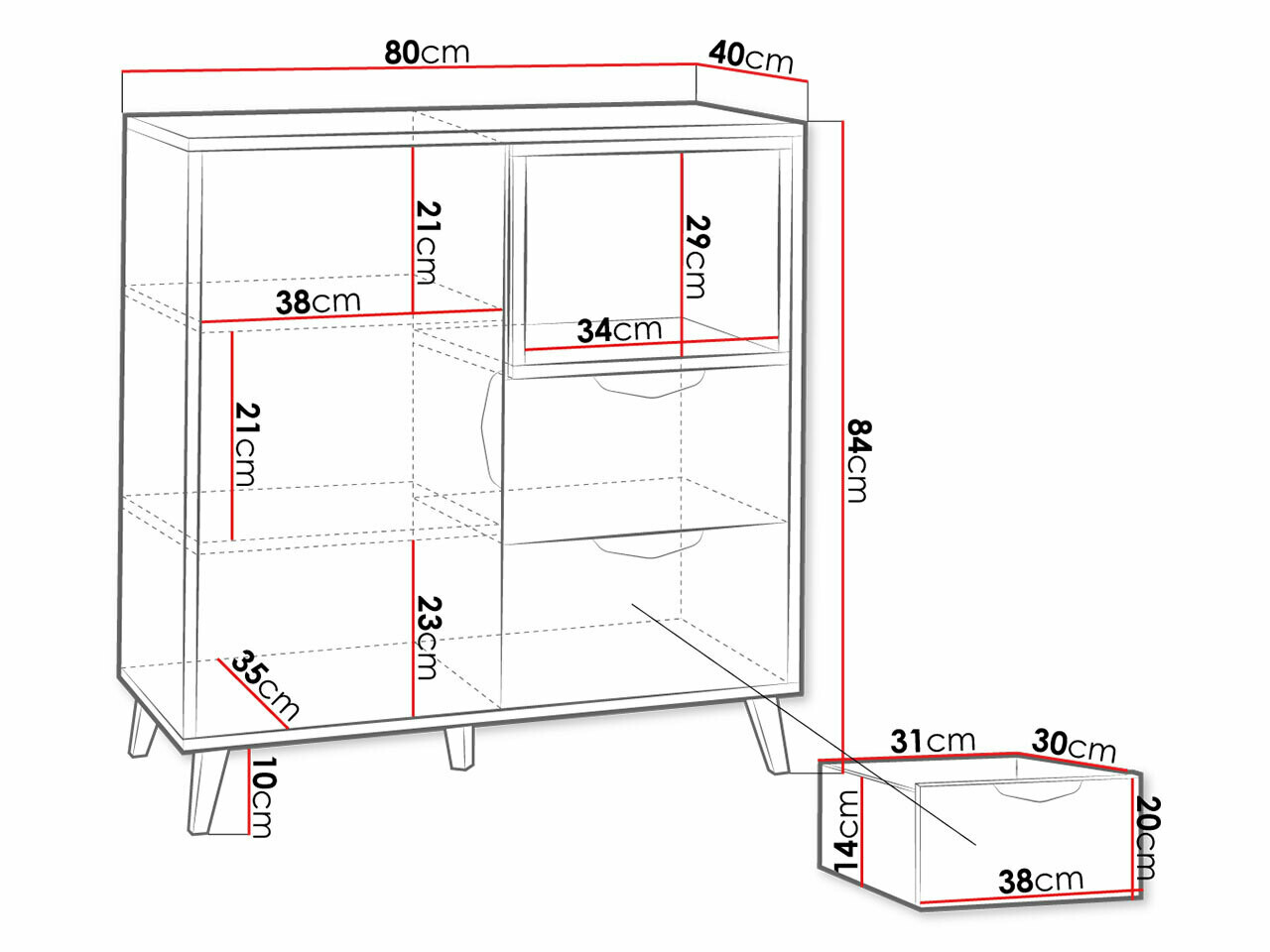 Ladekast Domvera 108