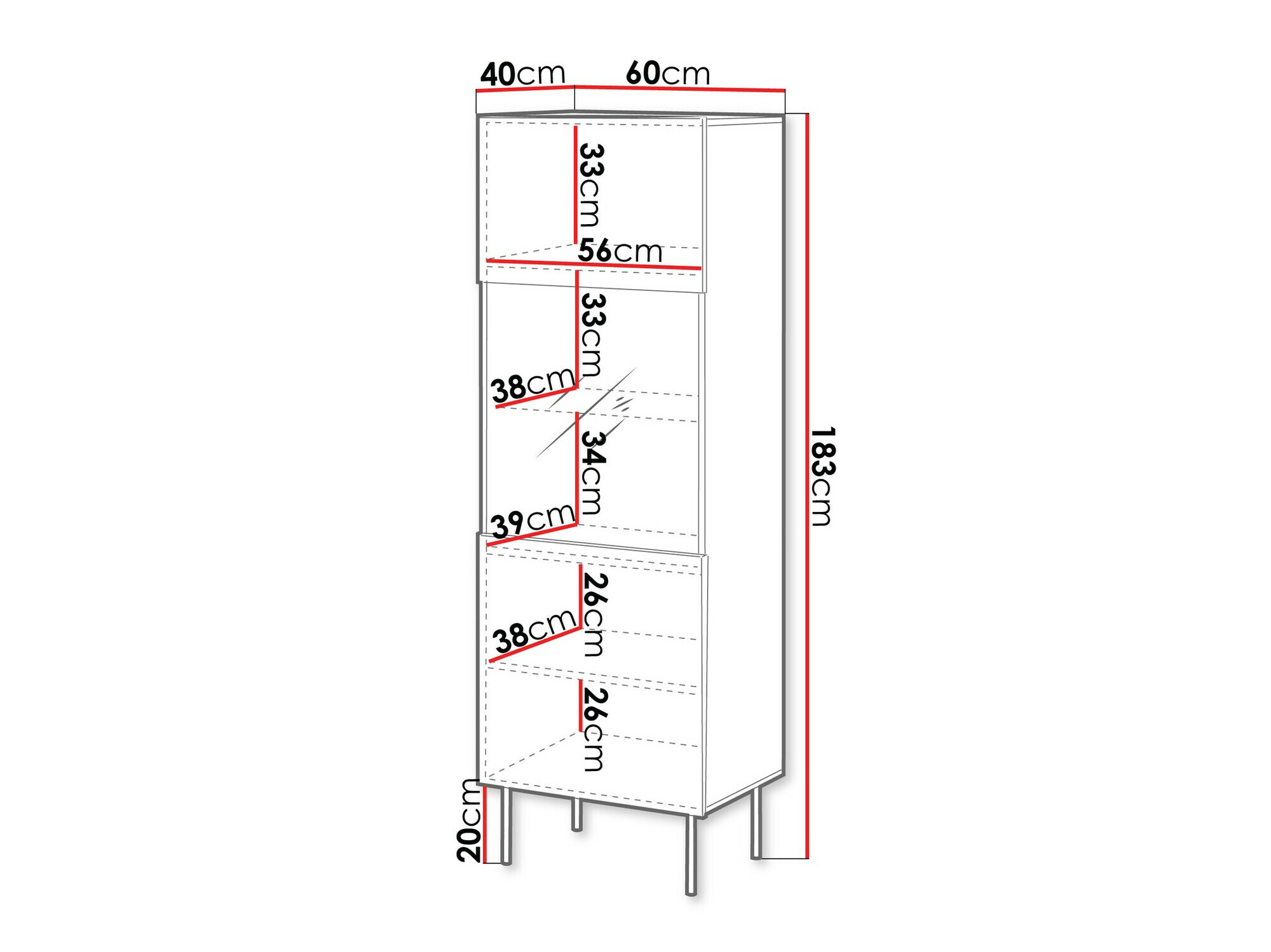 Boekenkast Dortivu 106