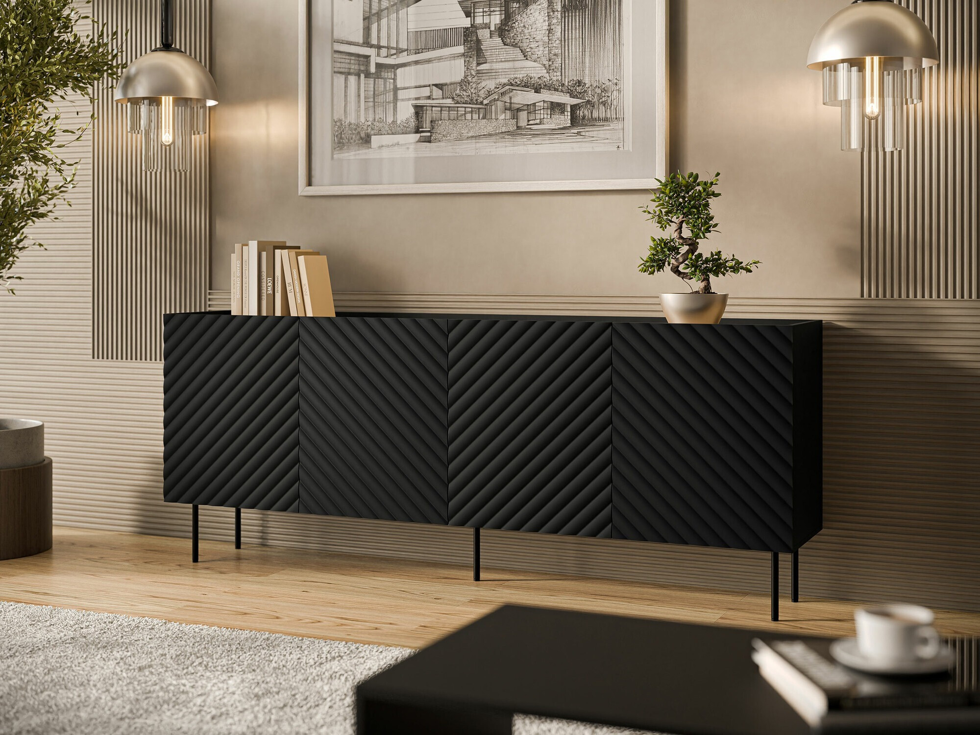 Dressoir Sillen I (Zwart)