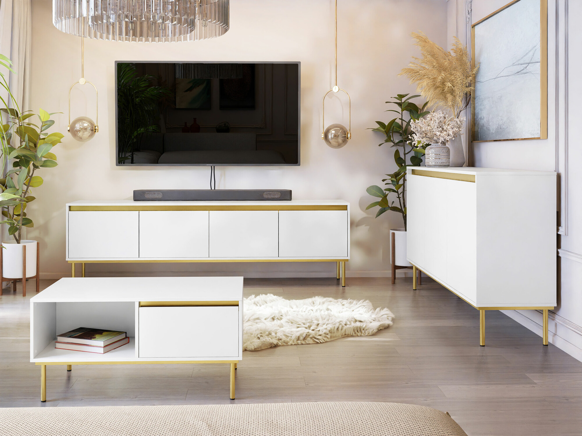 Salontafel Comfivo Coretro 103 (Wit)