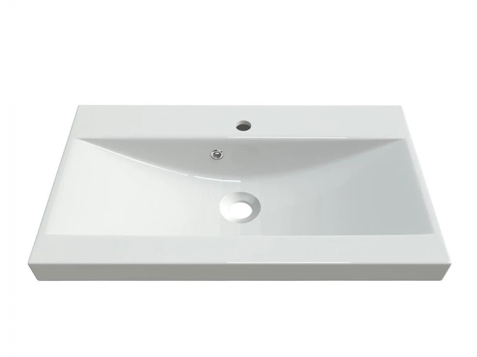 Badkamerset Sarasota 122 (Matera grijs + Glanzend wit)