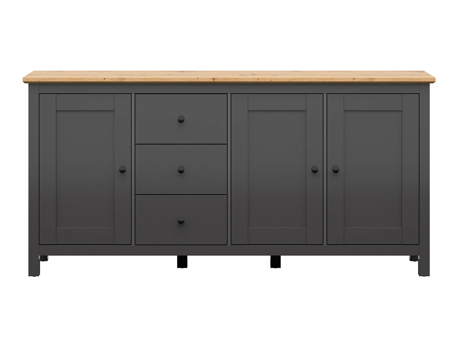 Ladekast Sordoro 102 (Grafiet + Artisan eiken)