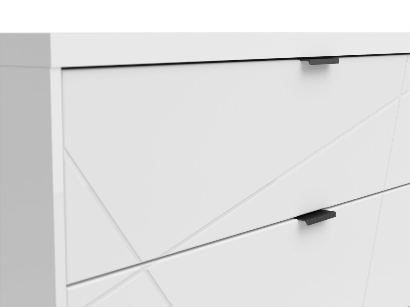 TV-meubel Fivale 104 (Glanzend wit + Wit)