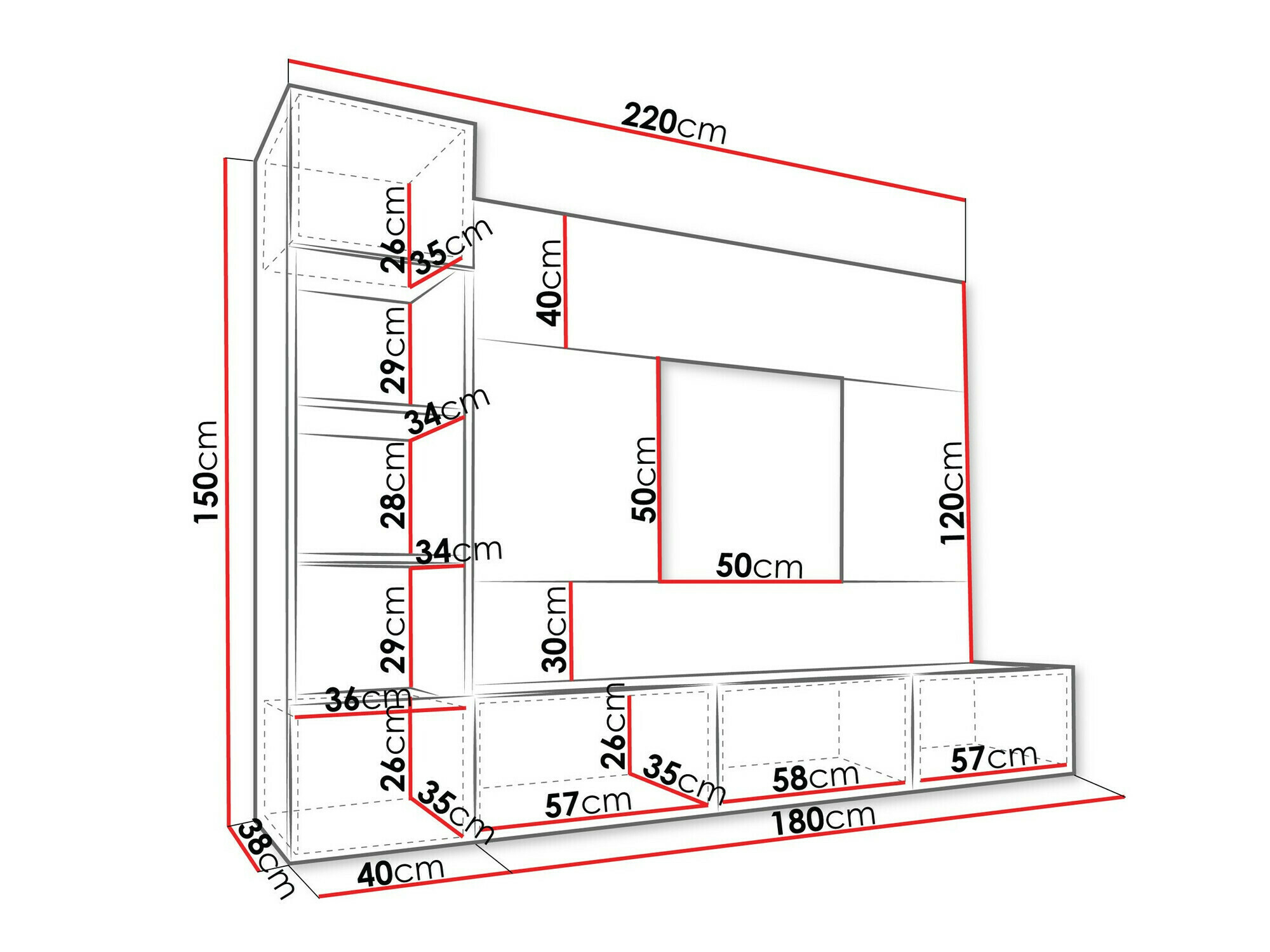 Woonkamerset Comfivo 369 (Wit + Wit marmer)