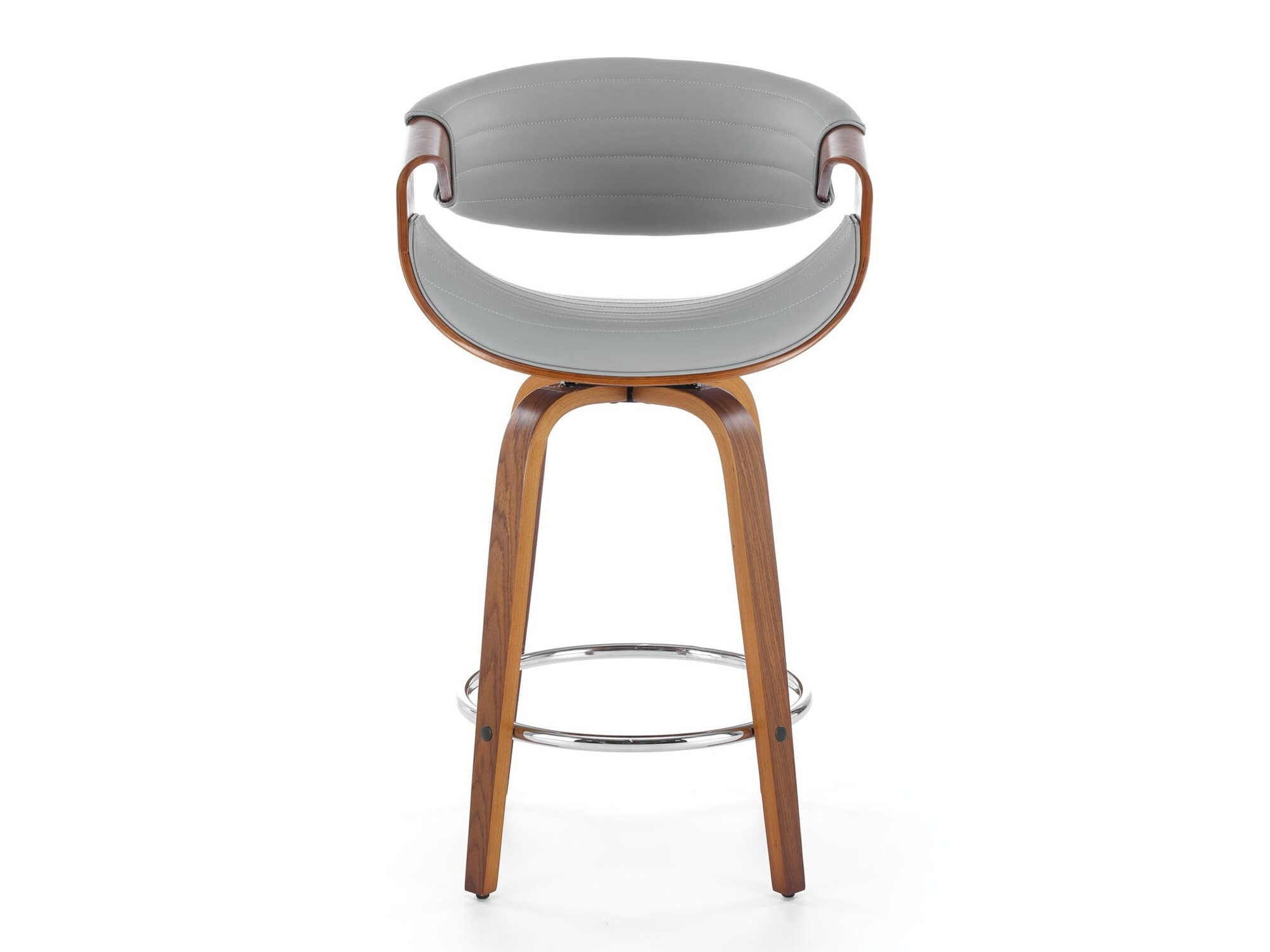 Counterstoel Houston 1599 (Grijs + Notenhout)