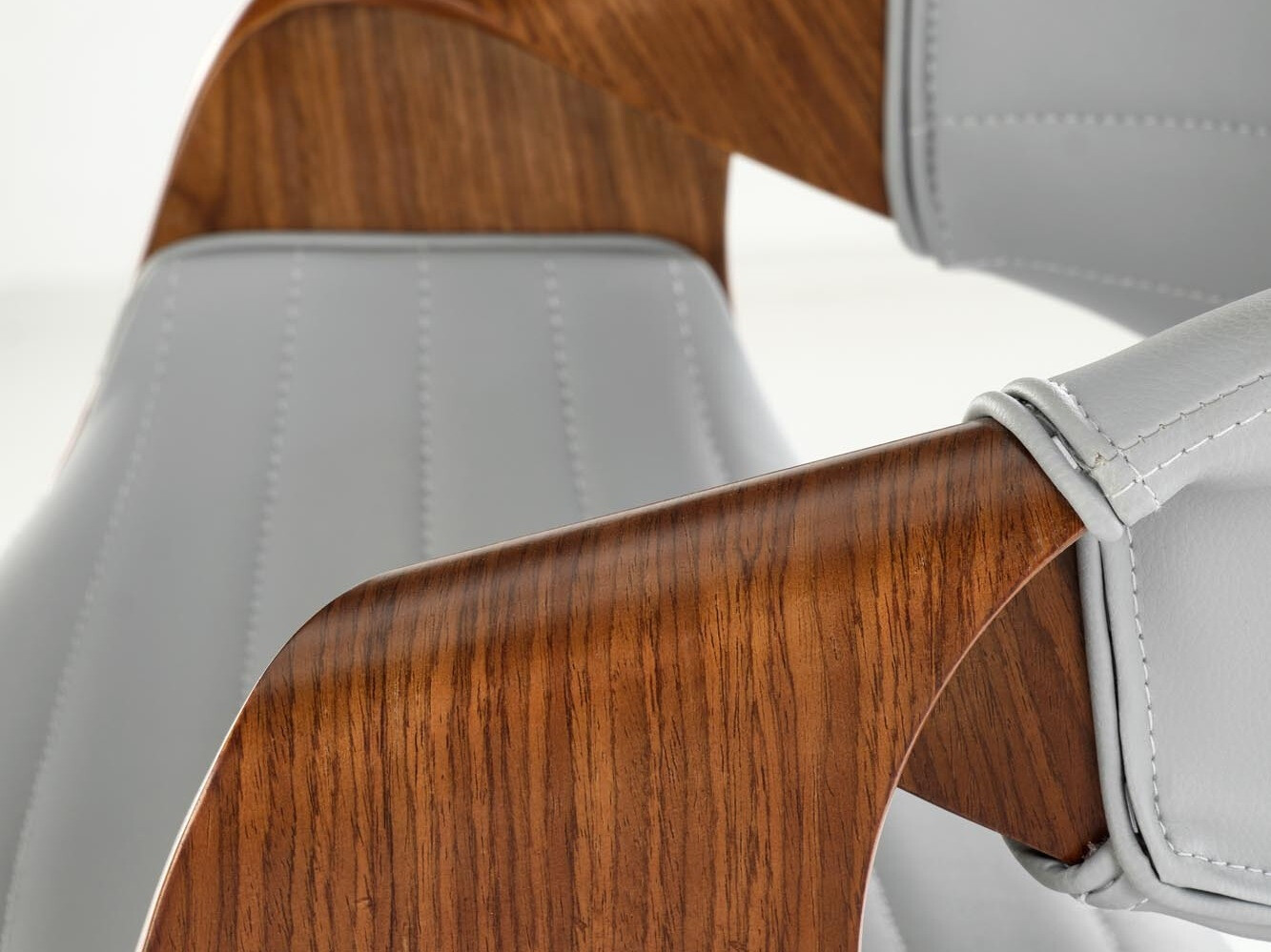 Counterstoel Houston 1599 (Grijs + Notenhout)