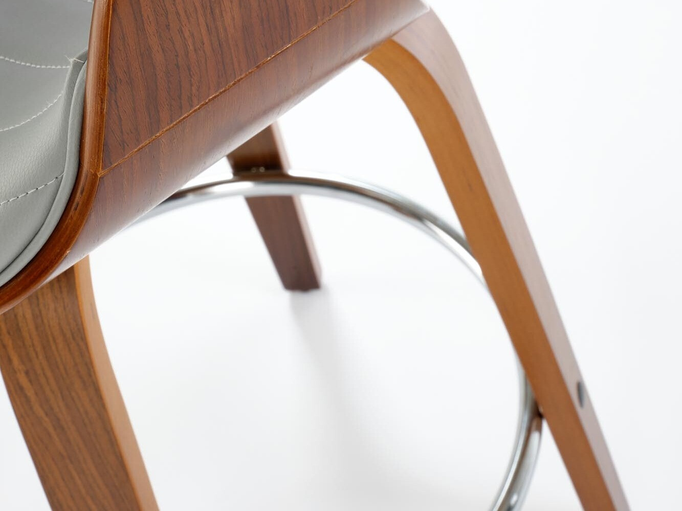 Counterstoel Houston 1599 (Grijs + Notenhout)