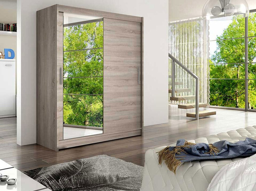 Kledingkast Closico 112 (Truffel eiken)