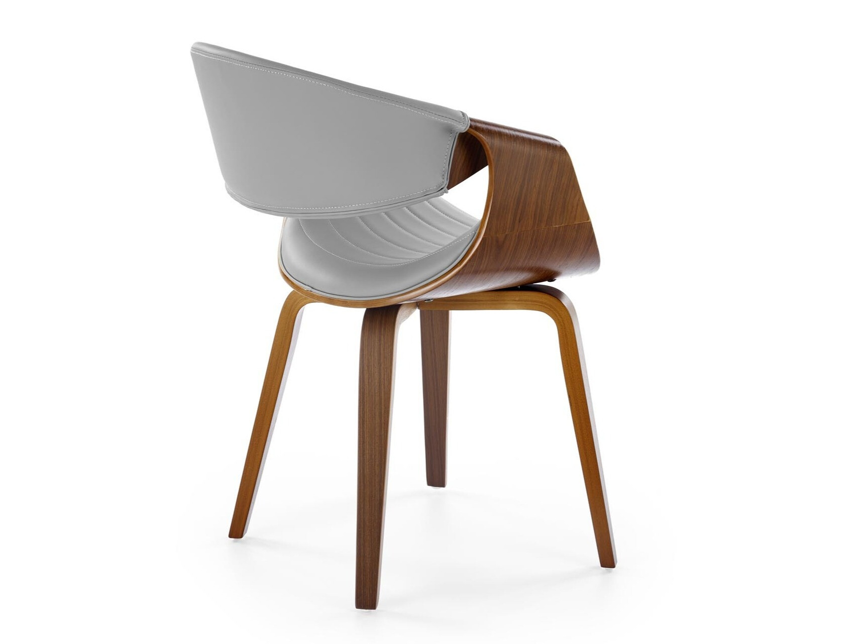 Stoel Houston 1596 (Grijs + Notenhout)