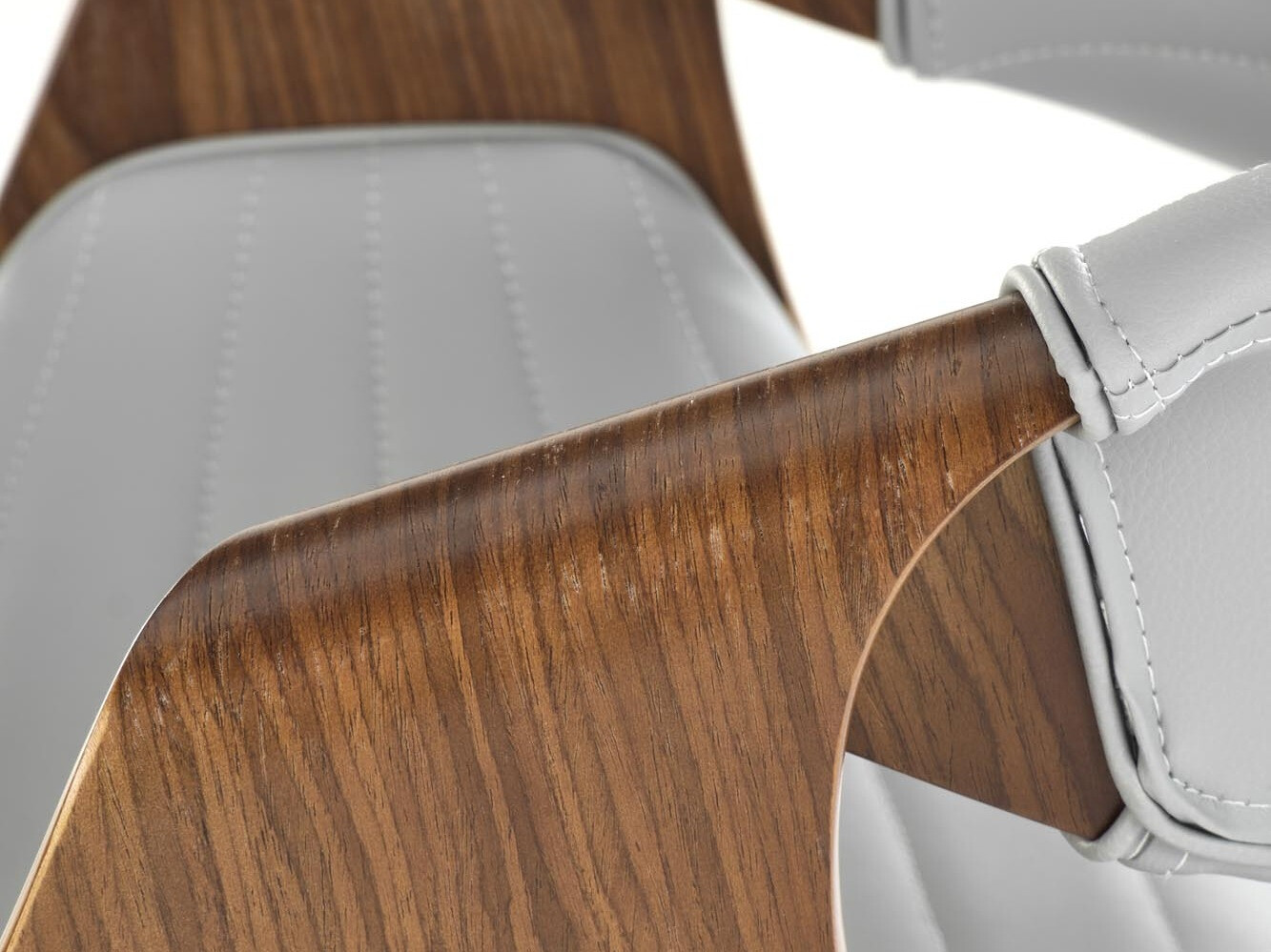 Stoel Houston 1596 (Grijs + Notenhout)