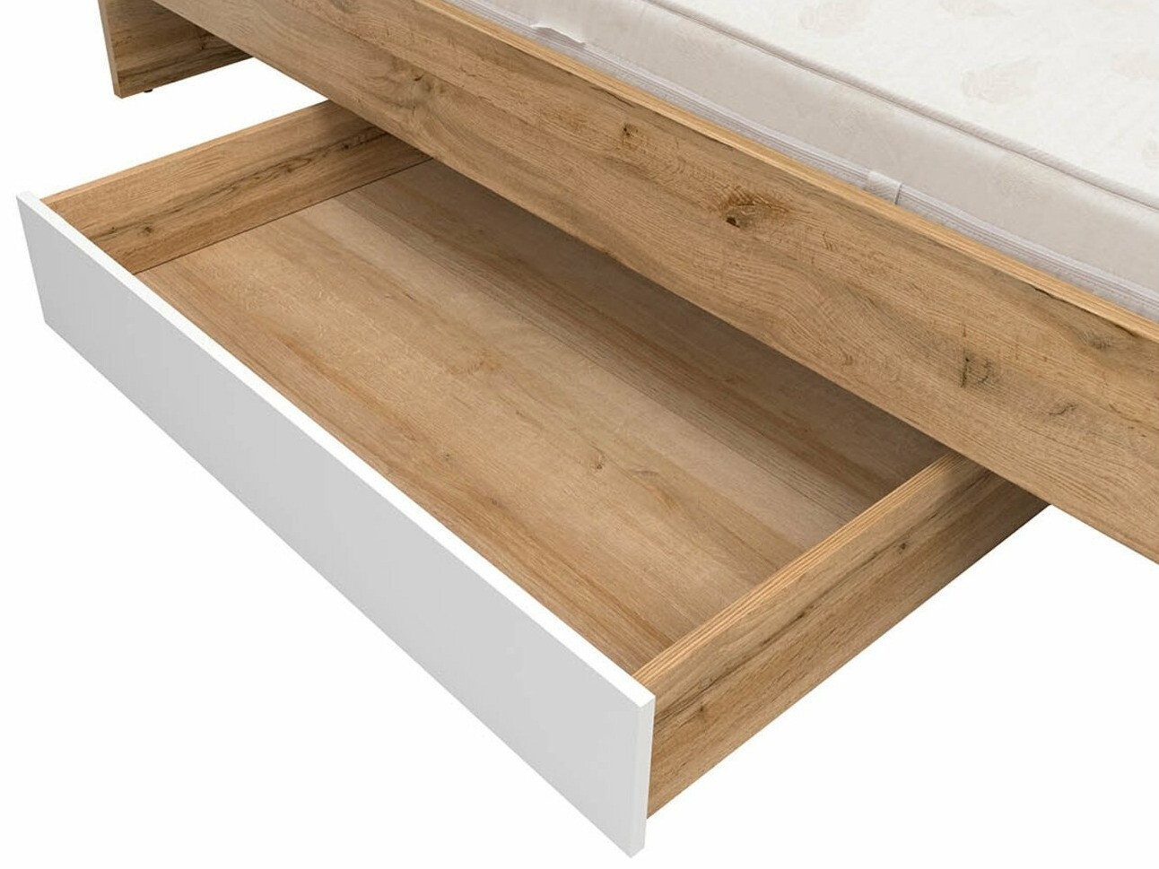 Opbergmogelijkheid Tivetra 122 (Wotan eik + Glanzend wit)