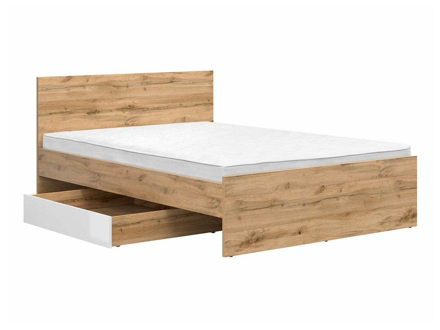 Opbergmogelijkheid Tivetra 122 (Wotan eik + Glanzend wit)