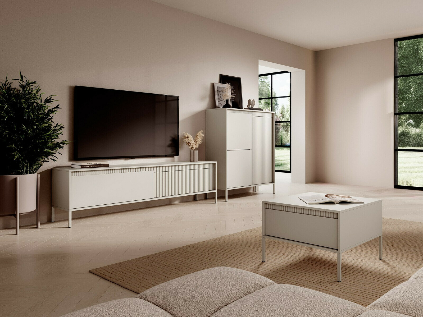 Dressoir Romfele 100 (Beige)
