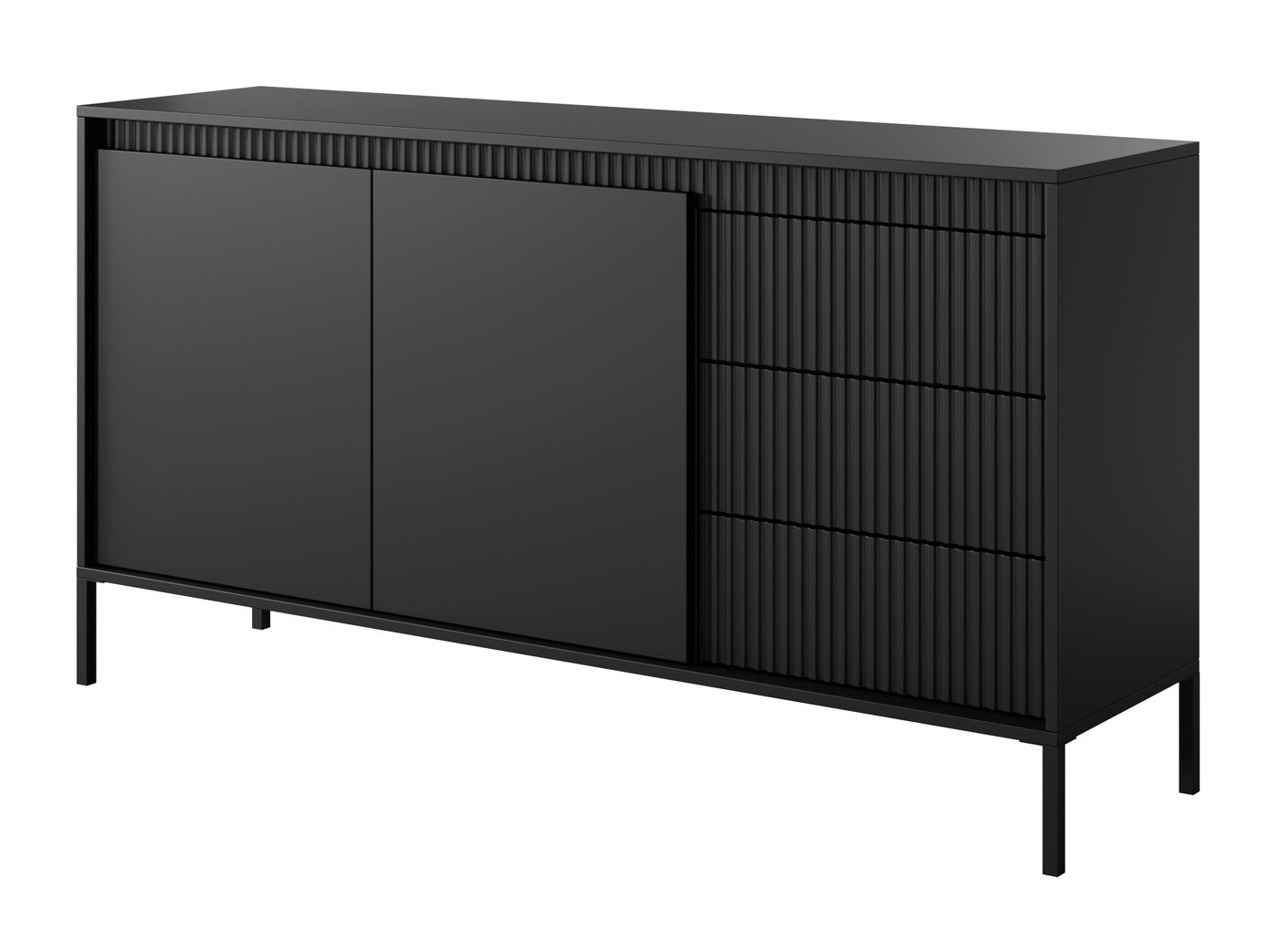 Ladekast Romfele 101 (Zwart)