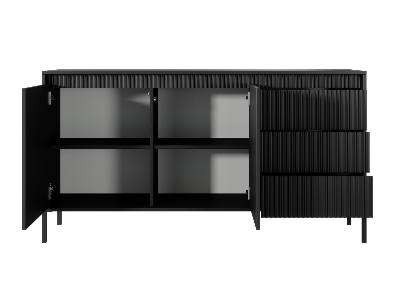 Ladekast Romfele 101 (Zwart)