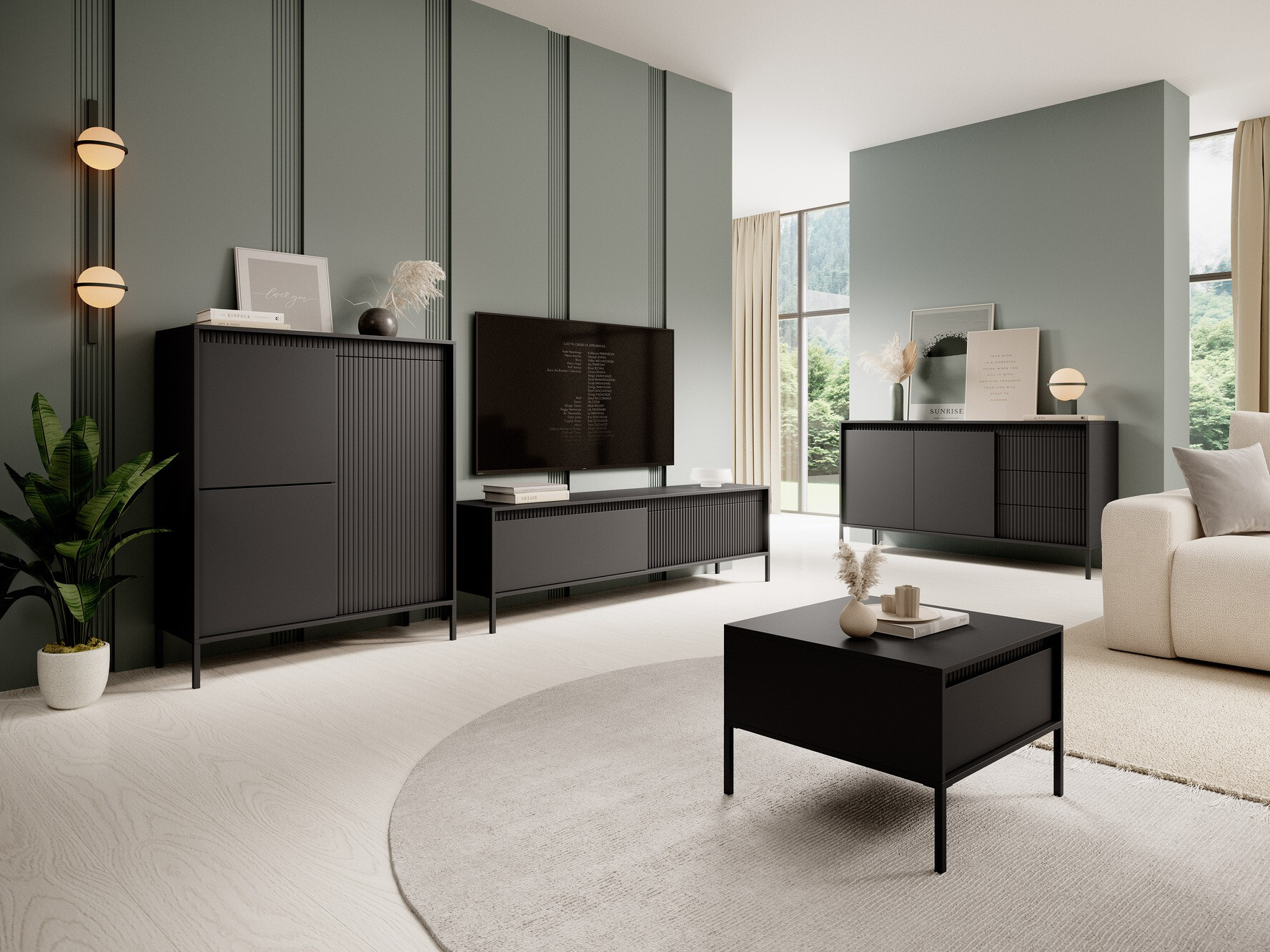 Ladekast Romfele 101 (Zwart)