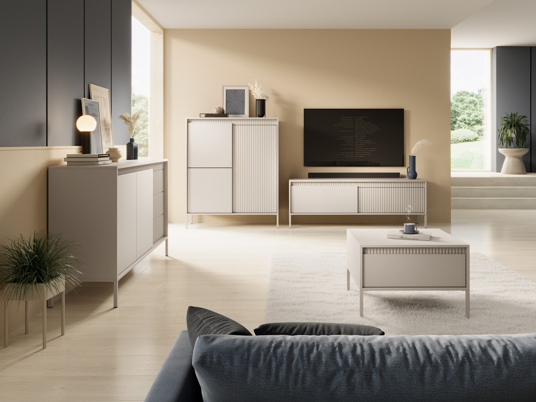Ladekast Romfele 102 (Beige)