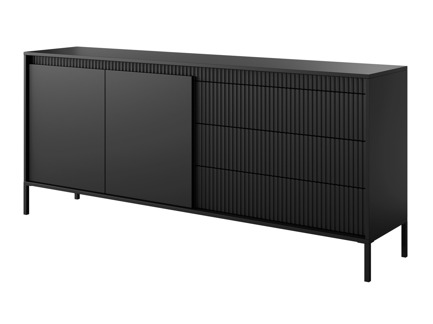 Ladekast Romfele 102 (Zwart)