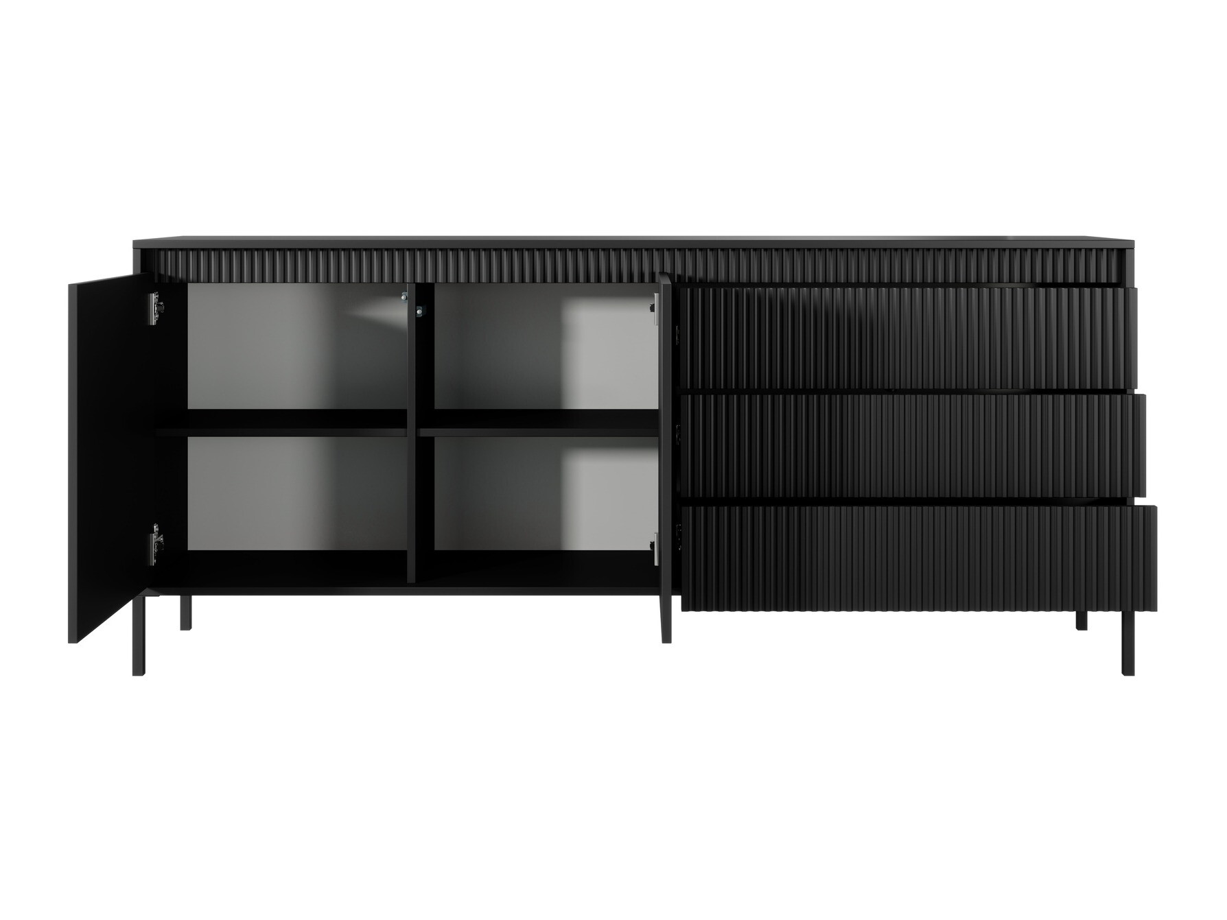 Ladekast Romfele 102 (Zwart)