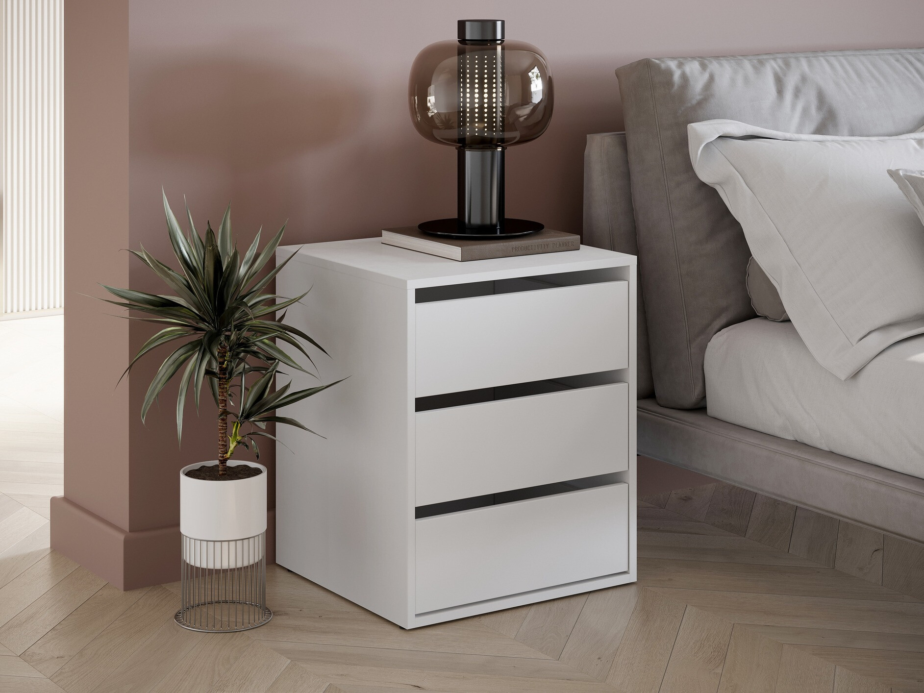 Nachtkastje Cirdelu 113 (Wit)