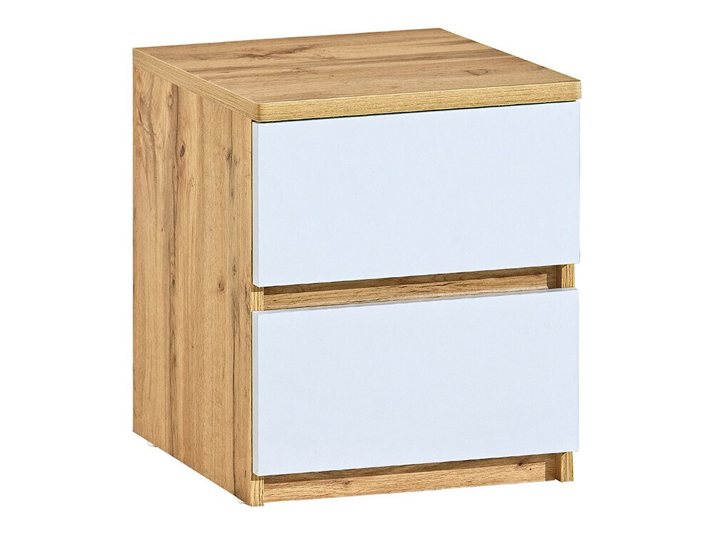 Nachtkastje Evaropha 109 (Wotan eik + Wit)