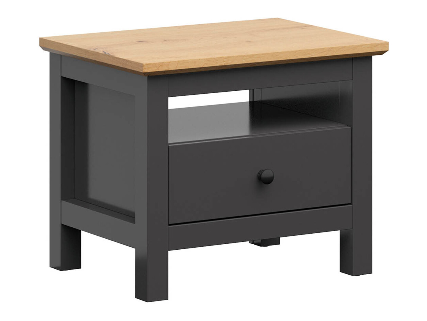 Nachtkastje Sordoro 100 (Grafiet + Artisan eiken)