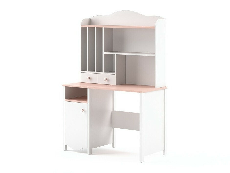 Wandplank Velferi 115 (Wit + Roze)