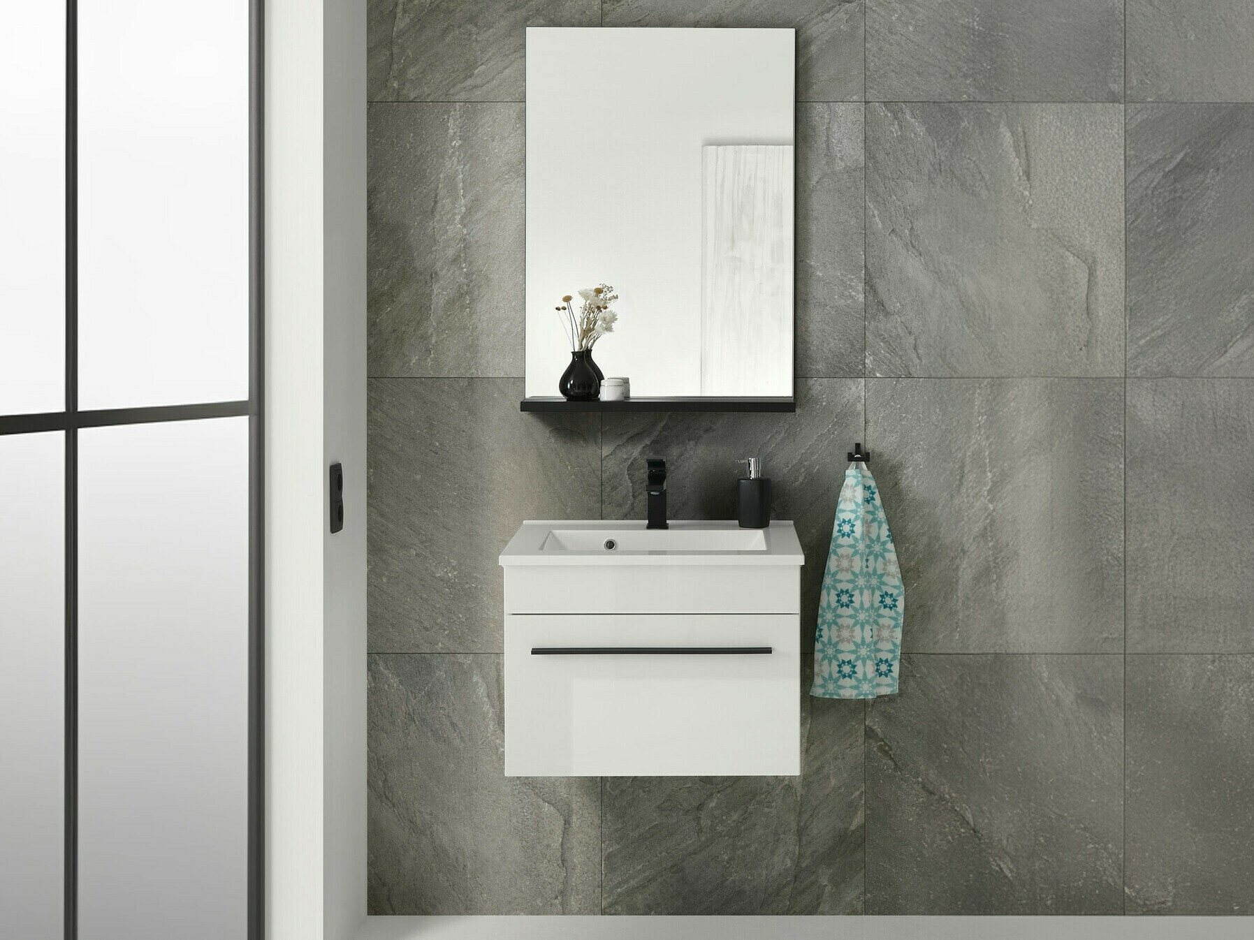 Hangend badkamermeubel voor wastafel Torbelu 102